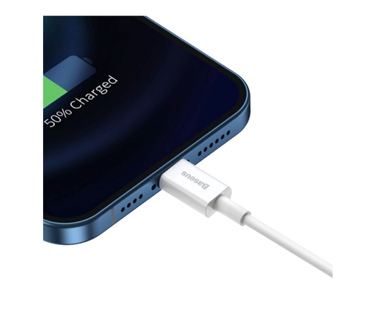  Дата-кабель Baseus Superior (CALYS-C02) Fast Charging USB to iP 2.4A 2m White 