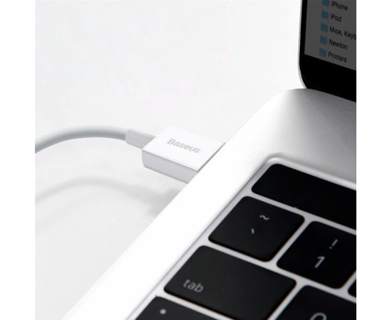  Дата-кабель Baseus Superior (CALYS-C02) Fast Charging USB to iP 2.4A 2m White 