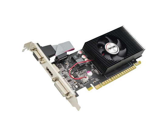  Видеокарта AFOX Nvidia GeForce GT 730 (AF730-2048D3L5), 2Gb DDR3, 128 бит, PCI-E, VGA, DVI, HDMI, Retail 
