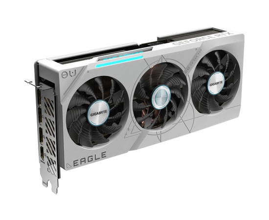  Видеокарта Gigabyte RTX4070Ti Super Eagle OC Ice 16GB (GV-N407TSEAGLEOCICE-16GD) GDDR6X 256-bit DPx3 HDMI 3Fan RTL 