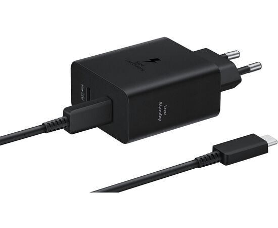  СЗУ SAMSUNG EP-T5020XBEGEU +кабель 50W 2xUSB-C Черный 