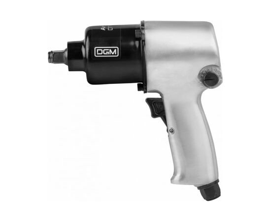  Пневмогайковерт DGM DTW-7012 1/2" с лубрикатором и головками (580 Нм Ударный мех-м twin hammer 7000 об/мин Макс.резьба М18 220 л/мин ) 