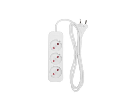  Удлинитель Rexant 13-4006 Standard 3 гнезда, 1,5м, б/з, белый 