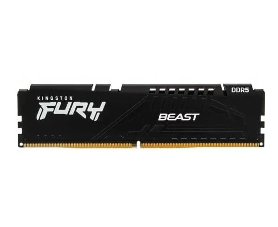  ОЗУ Kingston FURY Beast (KF552C40BBK2-16) DDR 5 DIMM 16Gb PC41600, 5200Mhz, Black CL40 (Kit of 2) (retail) 
