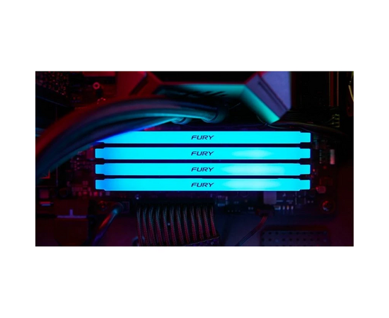  ОЗУ Kingston Fury Beast RGB KF436C17BB2AK4/32 DDR4 4x8GB 3600MHz RTL Gaming PC4-28800 CL17 DIMM 288-pin 1.35В kit single rank с радиатором Ret 
