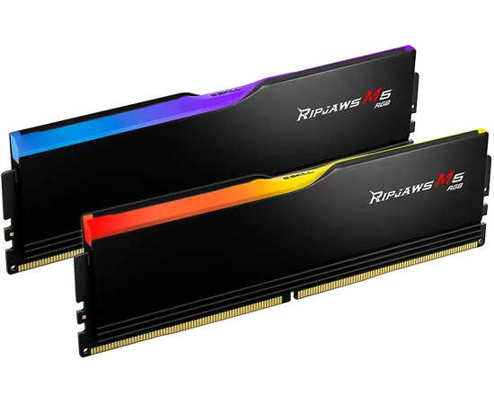  ОЗУ G.SKILL Ripjaws M5 RGB (F5-6400J3239G16GX2-RM5RK) 32GB (2x16GB) DDR5 6400MHz CL32 (32-39-39-102) 1.4V / Black 
