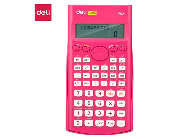  Калькулятор научный Deli E1710A/RED красный 