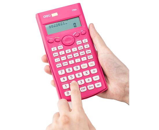  Калькулятор научный Deli E1710A/RED красный 