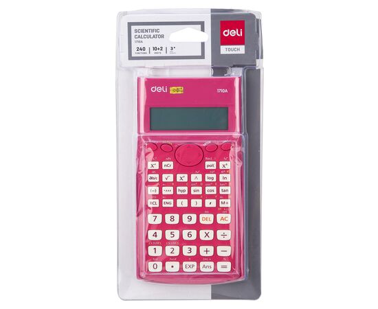  Калькулятор научный Deli E1710A/RED красный 