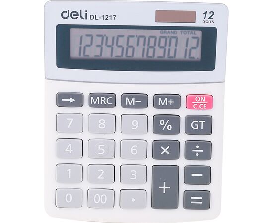  Калькулятор настольный Deli E1217 в ассортименте 12-разр. 