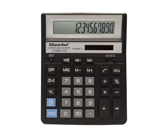  Калькулятор Silwerhof SH-888X-14 черный 