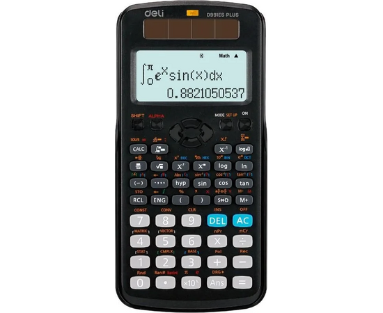  Калькулятор научный Deli ED991ES серый 10+2-разр. 