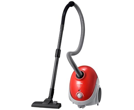  Пылесос Samsung SC5251 красный 1800/410 Вт, мешковой, 2 л, Фильтр тонкой очистки, индикатор заполнения пылесборника, автосматывание сетевого шнура, на 